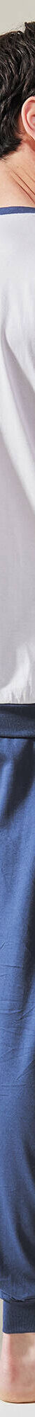 Pyjama pantalong tricolore - lot de 2 (marine / bordeaux) Pyjama pantalong tricolore - lot de 2 (marine / bordeaux)